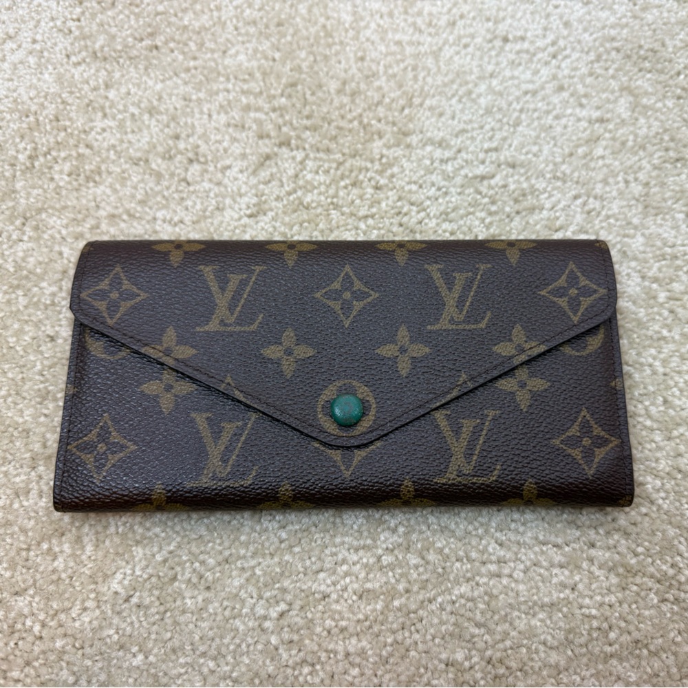 Louis Vuitton Josephine Wallet in green made in France 2012